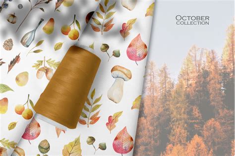 October Watercolor Collection By Happywatercolorshop Thehungryjpeg