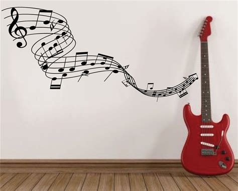 Music Stave Wall Decal Musical Notes Wall Decal Music Note