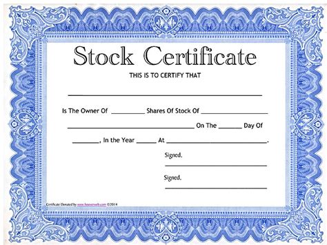 It is used to create gift certificates for variety of purposes and situations. Stock Certificate Template Free in Word and PDF