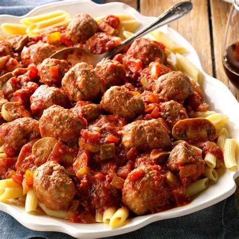 Spicy Sausage Meatball Sauce Recipe Taste Of Home
