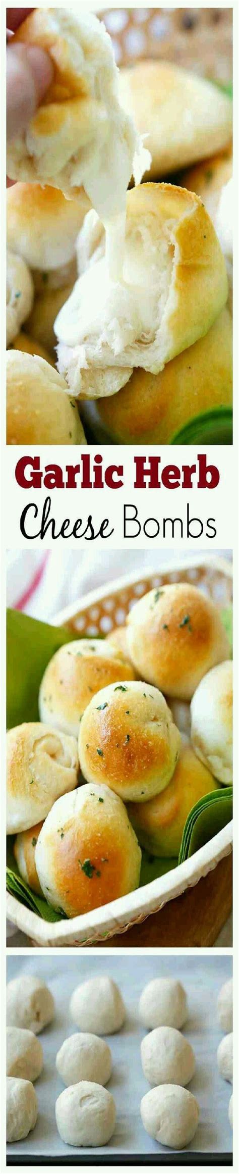 I use pillsbury's canned biscuit dough because they yield an incredibly soft garlic parmesan cheesy sausage bombs are soft and tender portable poppers, loaded with ooey. 🌟Garlic Cheese Bombs👌👌👌🌟 | Recipes, Yummy food, Appetizer ...