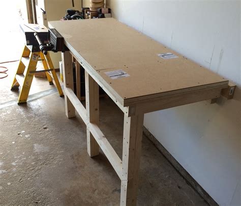 Fold Up Workbench For My Small Garage Shop By Rwolinski Lumberjocks