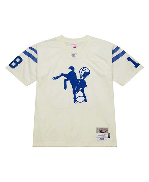 Mitchell And Ness Mens Peyton Manning Cream Indianapolis Colts