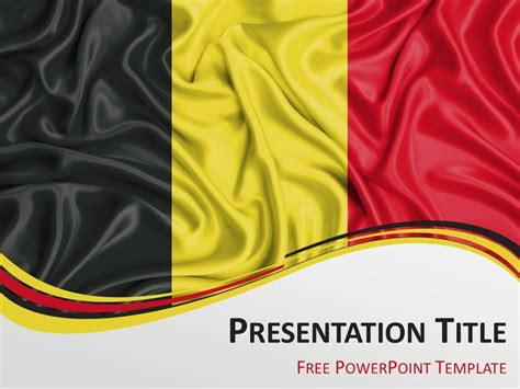 Belgium Flag Powerpoint Template