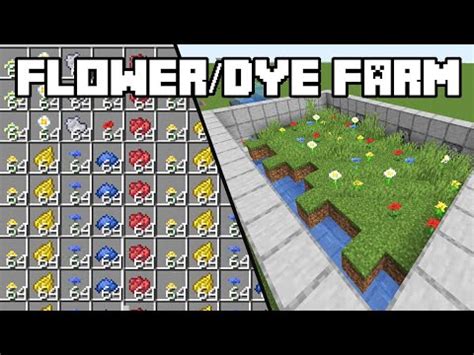 How do you dye water in a cauldron in minecraft? Minecraft Tutorial - Fully Automatic Flower/Dye Farm (Java ...