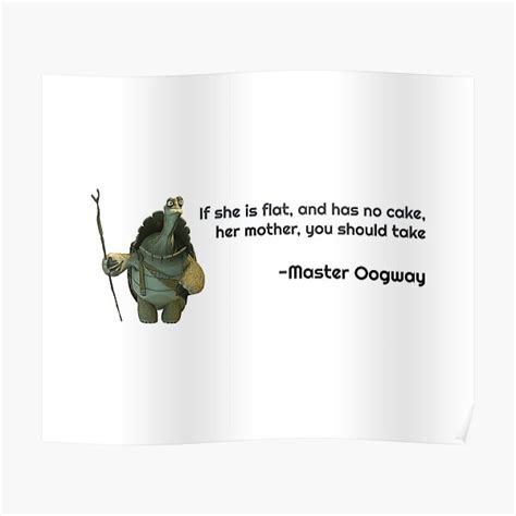 Master Oogway Quote 2 Poster By Geektuel Redbubble