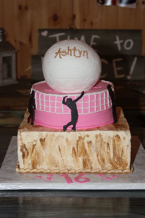 Pin By Amanda Thompson On A Taste Of Heaven Volleyball Cakes Cake