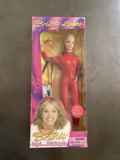 Britney Spears Oops I Did It Again Doll Rare Leather Red Catsuit