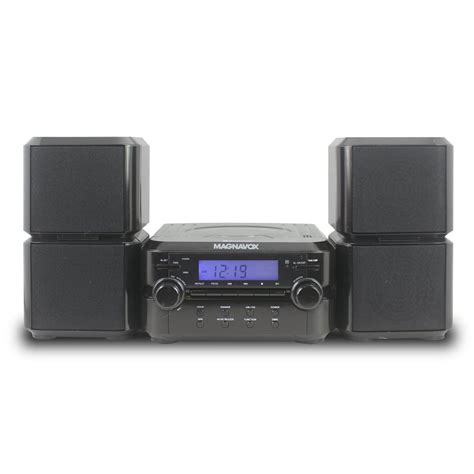 Magnavox Mm435 Black 3pc Cd Shelf Stereo System Am Fm Radio Walmart
