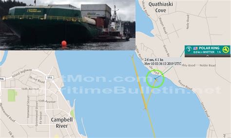 Container Barge Aground British Columbia