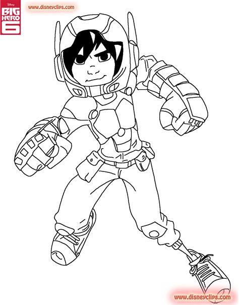 Big Hero 6 Characters Coloring Pages Clip Art Library