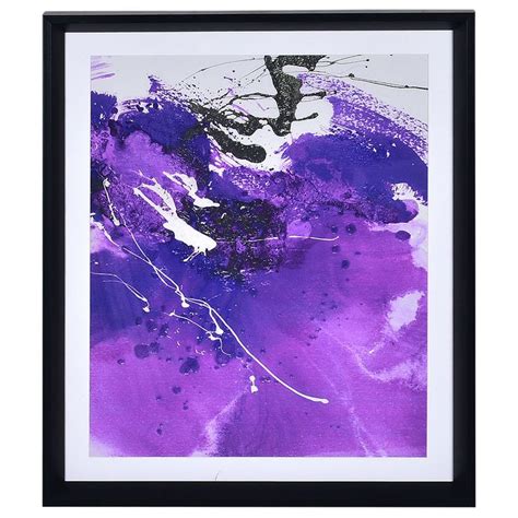 Framed Purple Abstract Frames On Wall Purple Abstract Framed Wall Art