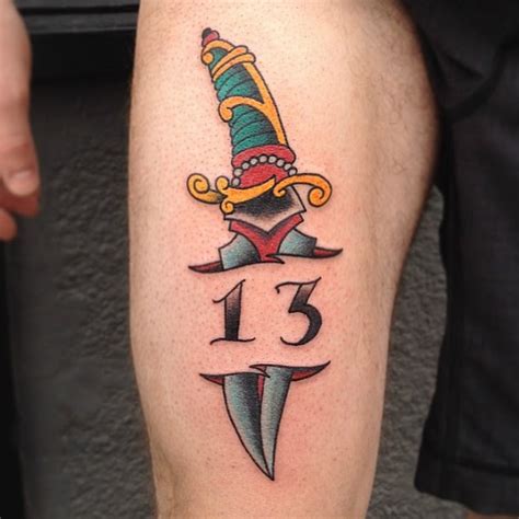 Lucky Number 13 Tattoo Designs Antik Kuriosa