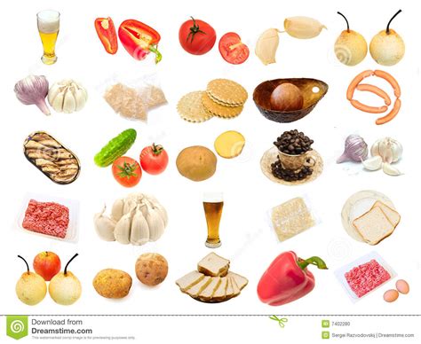 For specific item pickups such as health, ammo and metal, see pickups. Set From Different Food Items Stock Photo - Image: 7402280