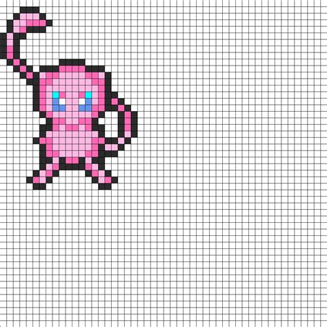 Mew Perler Bead Pattern Bead Sprites Characters Fuse Bead Patterns Images