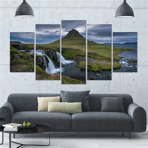 Design Art Designart Beautiful Kirkjufellsfoss Waterfall Landscape