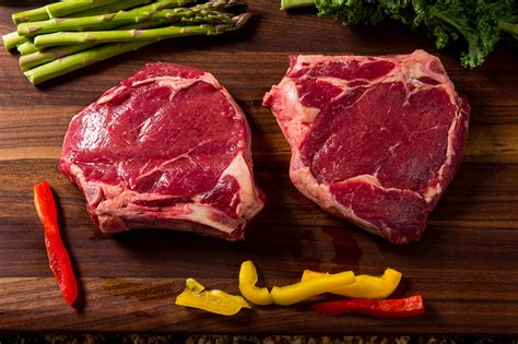 Grass Fed Bone In Ribeye Beef Steak 1 Lb Dry Aged 21 Days