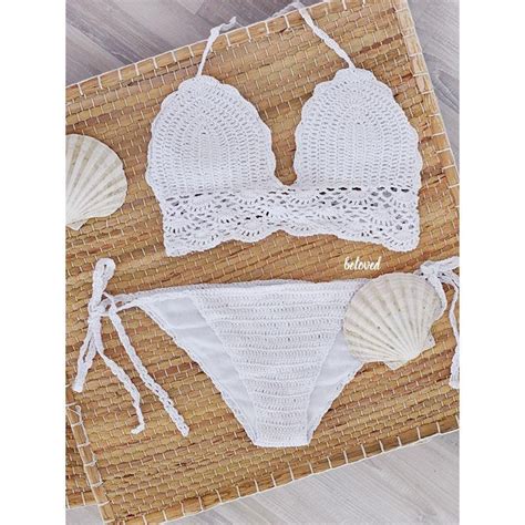 Dorris White Crochet Bikini Dorris Beach Wears White Crochet Crochet
