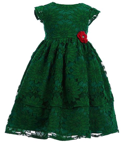 Laura Ashley London Little Girls 2t 6x Lace Floral Applique Dress