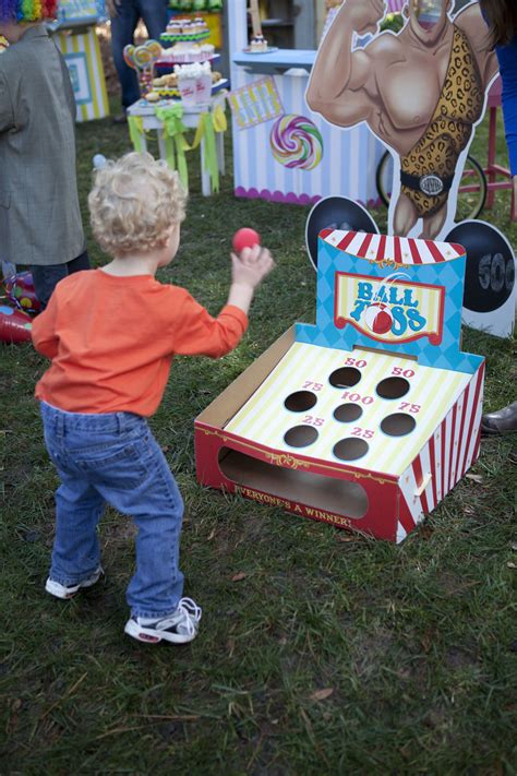Ball Toss Game At The Carnival Party Carnivalparty Birthdayexpresss