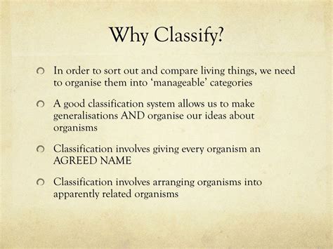 Classify Meaning