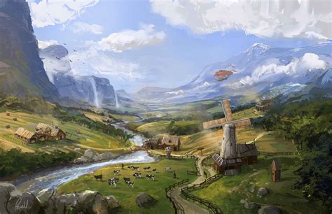 Fantasy Countryside By Jonathanp45 On Deviantart
