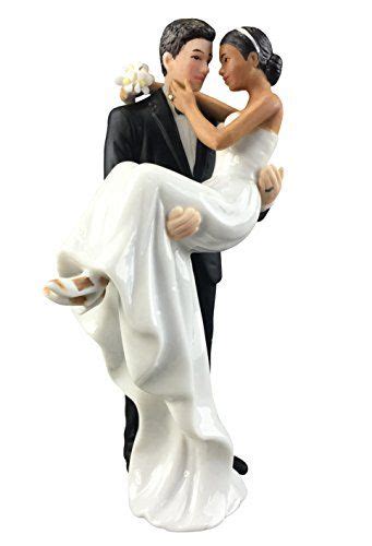 Wedding Collectibles Caucasian Groom Holding African American Bride