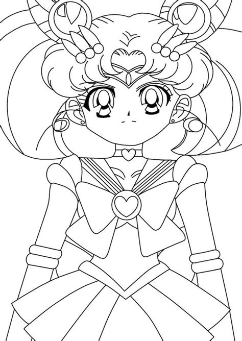 8 super sailor chibi moon by cherriuki. Sailor Mini Moon Coloring Pages - Coloring Home