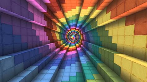 Minecraft Rainbow Spiral Youtube