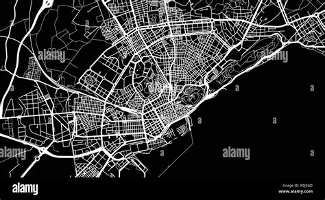 Urban Vector City Map Of Alicante Spain Stock Vector Image Art Alamy