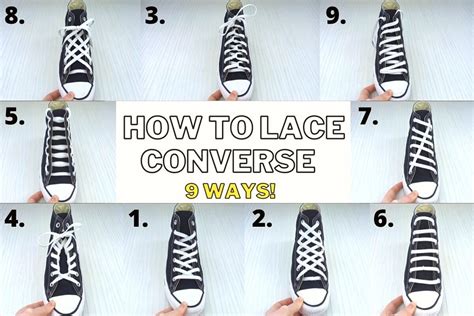 How To Lace Converse No Tie Shoe Effect