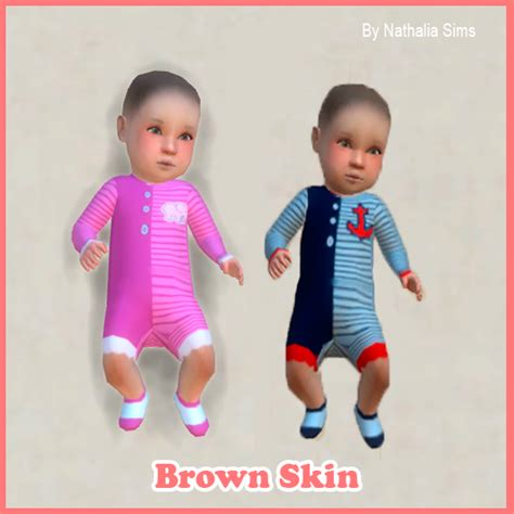 Sims 4 Ccs The Best Skins Of Baby By Nathaliasims
