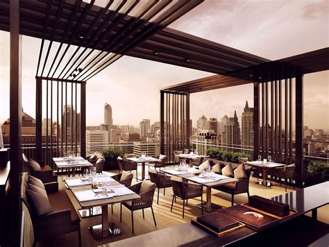 The Okura Prestige Bangkok A Swanky High Rise Rooftop Restaurant