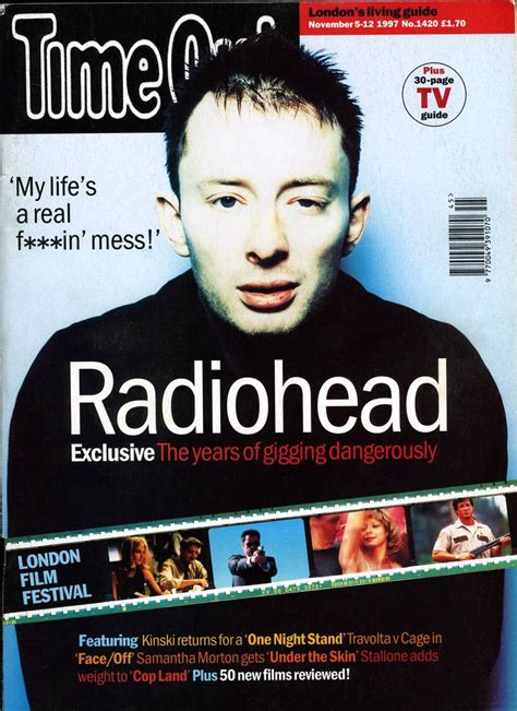 Radiohead Magazine Covers 1997 Time Out Radiohead Thom Yorke