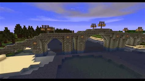 Minecraft Medieval Bridge Timelapse Npg Youtube