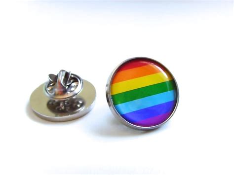 Rainbow Flag Lgbt Movement Gay Pride Lapel Pin Badge Tie Tack Etsy