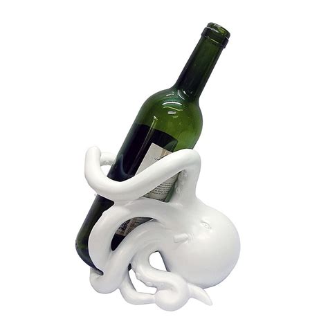 Epicureanist Octopus Wine Bottle Holder White Add Style To Your Table