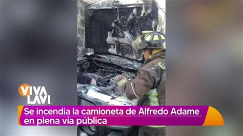 Se Incendia Camioneta De Alfredo Adame