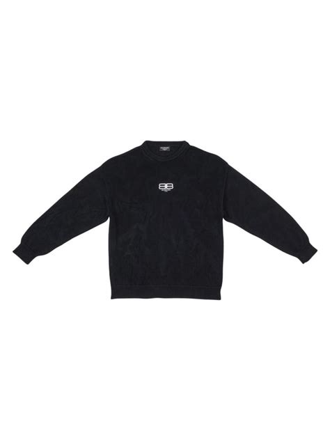 【楽天市場】【送料無料】 バレンシアガ メンズ ニット・セーター アウター Bb Paris Icon Sweater Black