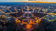 Schloss Karlsruhe @ Night (Remastering Version) Foto & Bild | city ...