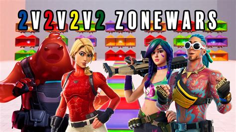 2v2v2v2 Color Zone Wars 6032 9398 9958 By 24kawa Fortnite