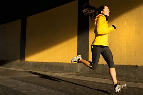 Simple Bright Graphic Photography Of Woman Running For