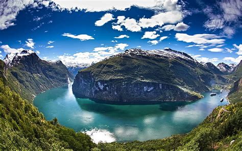 The Geiranger Fjord 1080p 2k 4k 5k Hd Wallpapers Free Download