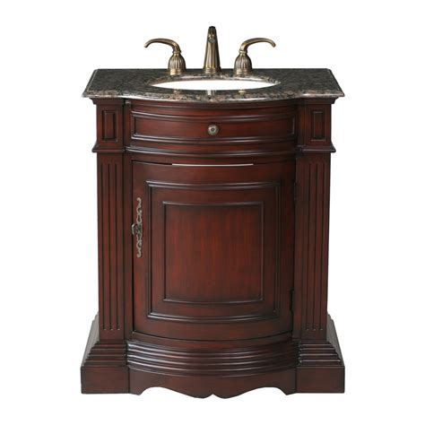 A cherry vanity brings the naturally warm tones of real wood into your beautiful bathroom to pamper and inspire you. Stufurhome 30" Catherine single Sink Vanity with Baltic ...