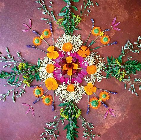 Mandala De Flores Naturais