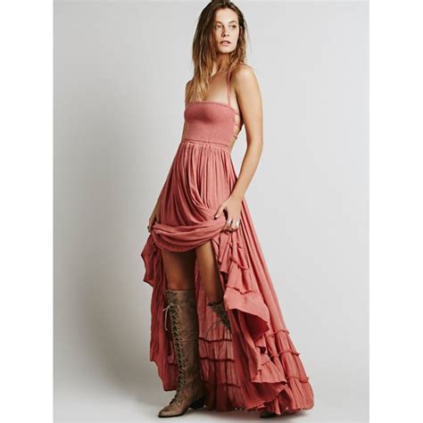 Te7168wyz Sexy Backless Halter Maxi Beach Dress