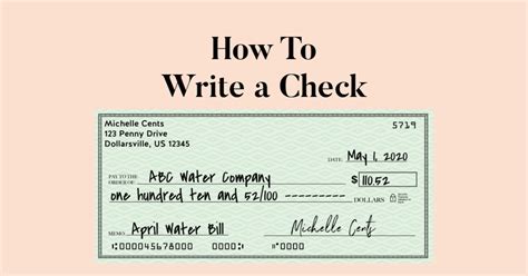How To Write A Check A Step By Step Guide To Fill Out A Check