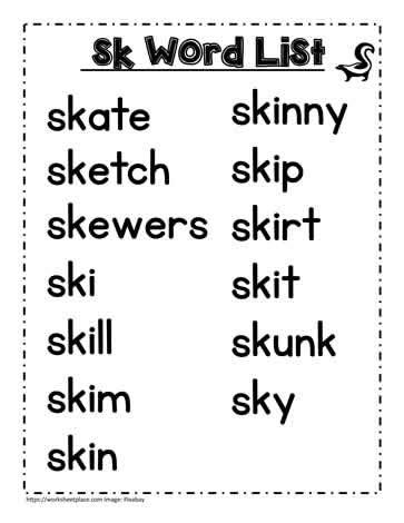 Sk Words Phonics Tedy Printable Activities Vrogue Co