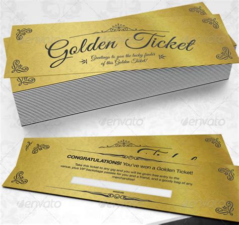 17 Elegant Ticket Designs And Templates Psd Ai Word