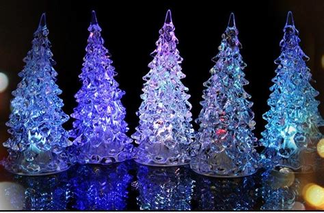 Decoartive Crystal Ice Sculpture Effect Colour Changing Led Christmas Tree